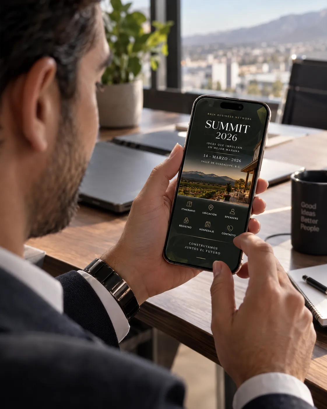Invitación de un evento corporativo